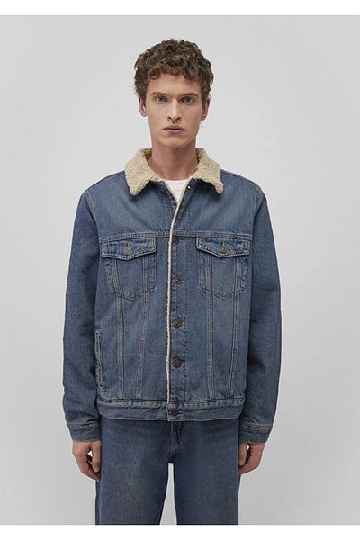Mavi Ανδρικό μπουφάν Zander Indigo Jean - Sherpa Classic Denim, M0111214-88557