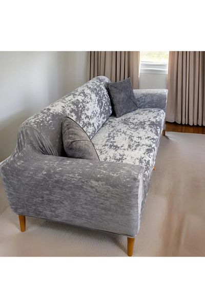 HANİDAN Velvet 3 seater sofa cover Elastic Sofa Cover| Elastic Sofa Cover| Seat Cover