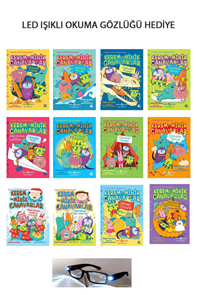 TÜRKİYE İŞ BANKASI KÜLTÜR YAYINLARI Kerem Ile Minik Canavarlar Çizgi Roman Serisi 12 Kitap