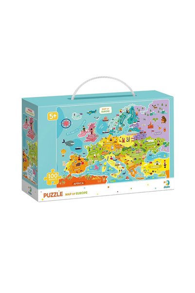 dodotoys Puzzle Harta Europei, 100 Piese