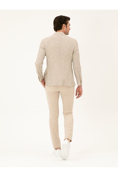 Cacharel Pantaloni bej slim fit cu șireturi în talie 50293848-VR011