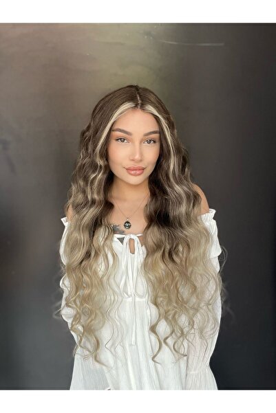 Suzan Peruk Hayalet Tül peruklar %100 gerçek doğal saç+Yapıştırıcı bant hediy...