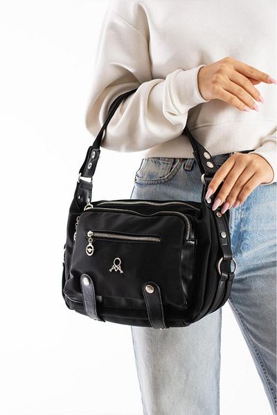 Baginn Geantă de damă, cu curea încrucișată, din piele vegană, de umăr, 32*22 cm, geantă mega din piele artificială