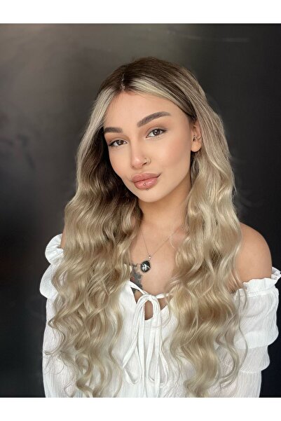 Suzan Peruk Hayalet Tül peruklar %100 gerçek doğal saç+Yapıştırıcı bant hediy...