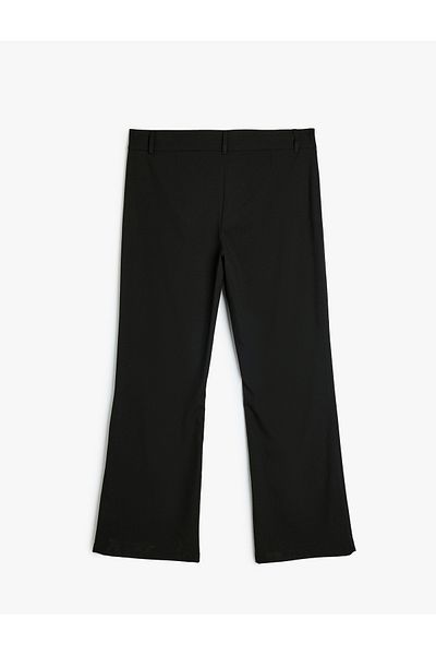 Koton Standard Waist Wide Leg Fabric Trousers