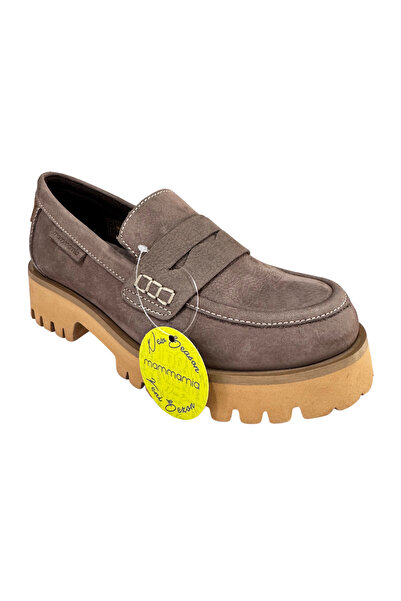 Mammamia Kadın Hakiki Deri Günlük Loafer Klasik Tarz Ayakkabı