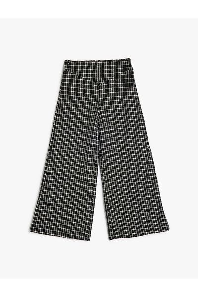 Koton Cotton Blended Wide Leg Trousers