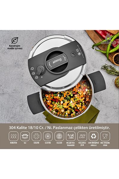 Amboss ENIO 12 LT STAINLESS STEEL PRESSURE COOKER