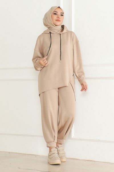 KADEEM Relaxfit Asymetric Suit & Ecru