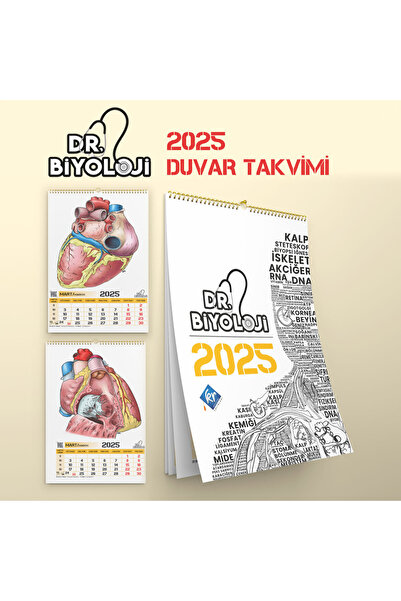 KR Akademi Yayınları Barış Hoca Dr. Biyoloji Poster Takvim