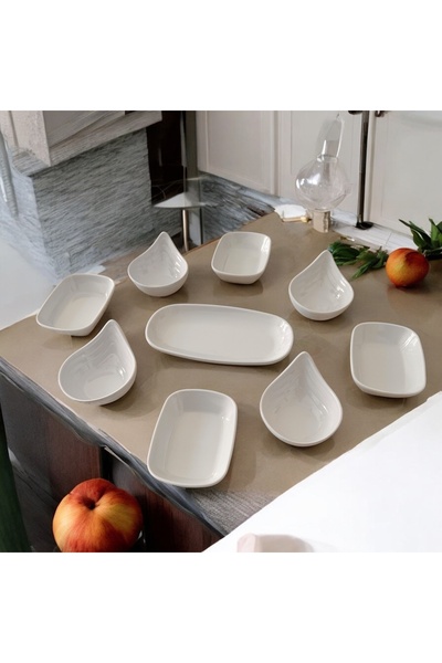 MY ZEY Breakfast Sauce Bowl Olive Bowl Container Kayak Plate Presenter Set of 9