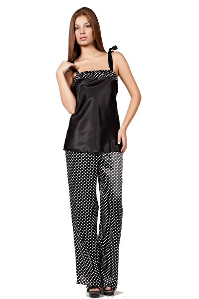 Miorre Pantaloni de pijama din satin - Design cu buline