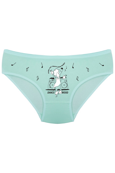 Onurel   Pachet de 5 chiloți din lycra cu imprimeu Mixed Dance Mood pentru fete