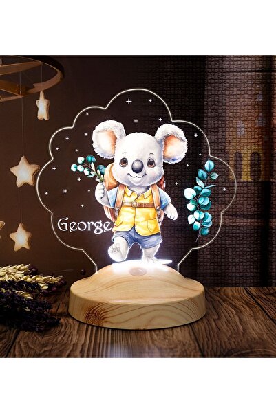 SEVGİLAMBASI Sevimli Koala Isimli Çocuk Odası Gece Lambası, Koala Bebek Doğum...