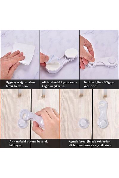 askıcım 6 Baby Safety Lock Cabinet