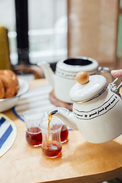 EMAYlab Enameled Mood Teapot Set - Wooden Top
