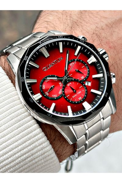 Quantum Functions Active 10 Atm Waterproof Steel Band Steel Case Men Wristwatch 982.380