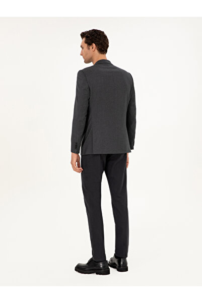 Cacharel Siyah Slim Fit Pamuk Karışımlı Kanvas Pantolon 50292336-VR046