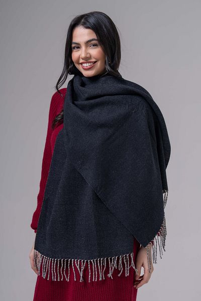 FENZA SCARF ALESSI șal de iarnă cu amestec dublu lână-acril