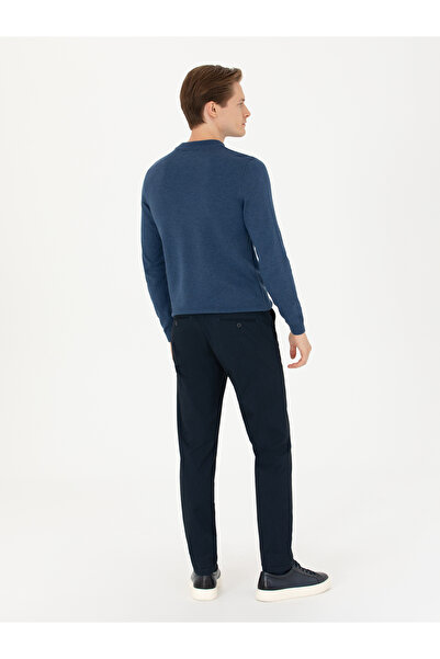 Cacharel Lacivert Slim Fit Kanvas Pantolon 50277668-VR033