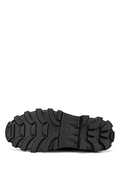 Tamer Tanca Men's Genuine Leather Black Sneakers & Sports Shoes