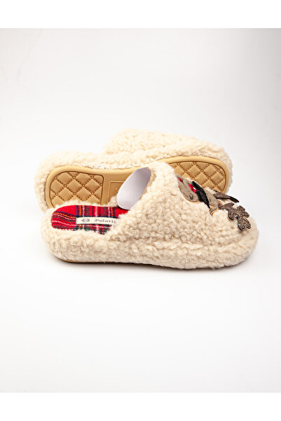 Polaris 607140 Bej Kadın Ev İçi Terlik