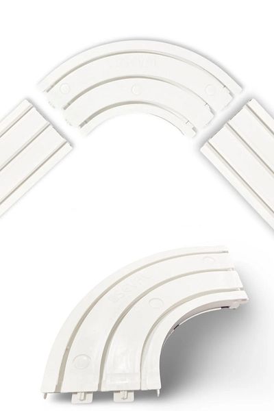 Setekshome Allray 3 Rail Κουρτίνα Rail Horn 90 °   Γωνιακός βραχίονας στροφής