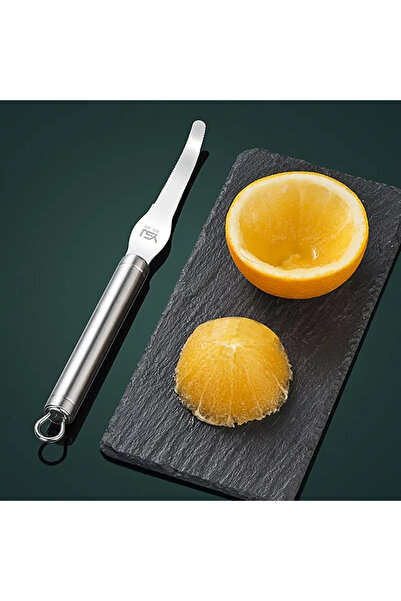 Premier Horizon Paslanmaz Çelik Narenciye Soyucu ve Dilimleyici - Portakal, Limon Kabuk Kesici, Mutfak Aracı