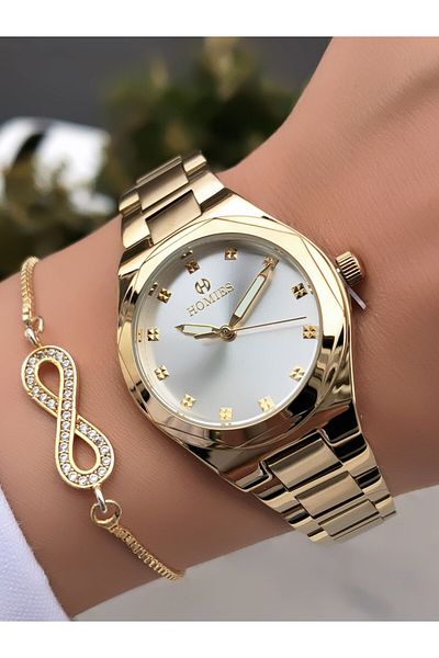 Homies Original Invoice Waterproof Women's Wrist Watch with Bracelet Gift