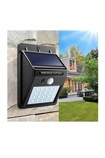 gaman Güneş Enerjili Hareket Sensörlü Duvara Monteli Su Geçirmez 20 Led Solar...