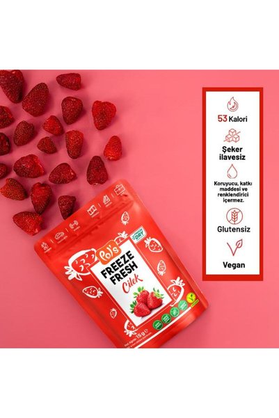 Pol's Freeze Fresh Berry Mix 16 G, Fruit Mix 20 G, Çilek 15 G