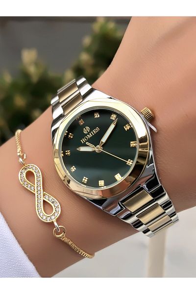 Homies Original Invoice Waterproof Women's Wrist Watch with Bracelet Gift