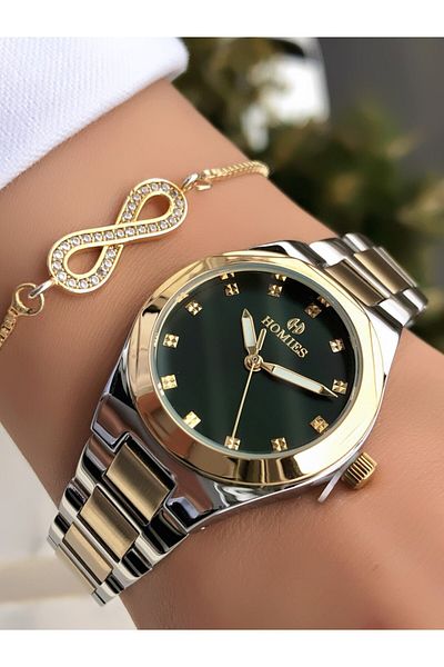 Homies Original Invoice Waterproof Women's Wrist Watch with Bracelet Gift