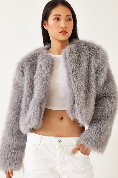 Bianco Lucci Women's Faux Fur Lined Coat 38119 60251968