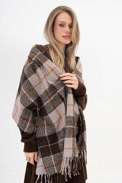 FENZA SCARF ADELA ΚΑΡΤΟΝ ΤΕΤΡΑΓΩΝΟ ΣΧΕΔΙΟ ΜΑΛΛΙ-ΑΚΡΥΛΙΚΟ ΜΙΚΤΟ ΣΧΕΔΙΟ ΦΟΡΕΜΑ