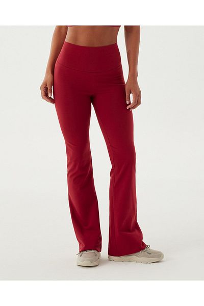 Ayma Active Sangria High Waist Organic Cotton Flared Leggings