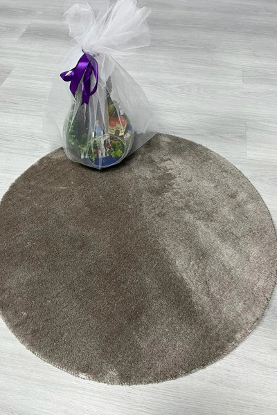 Frt Export Yuvarlak Yumuşak Tüylü Peluş Çocuk Odası Salon Koridor Mutfak Bany...