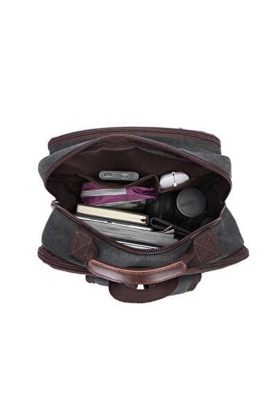 CACTİVE C Active Canvas Fabric Large Size Backpack 1260 Beige