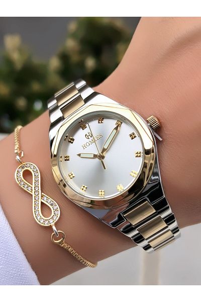 Homies Original Invoice Waterproof Women's Wrist Watch with Bracelet Gift