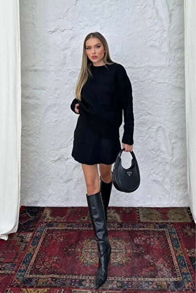 My Blog Fekete Malmo szoknya kötöttáru szett- 609050