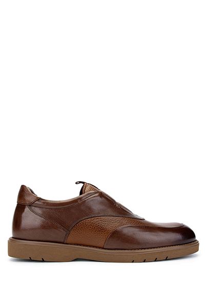 Tamer Tanca Men's Genuine Leather Tan Casual Shoes