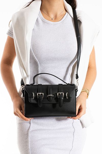 Mojeva حقيبة يد وحقيبة كروس وكتف للنساء من Alya Black Premium Katite