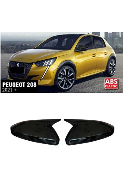 HYM TUNİNG Peugeot 208 2021+ Yarasa Ayna Kapak Parlak Siyah Sağ Sol Takım