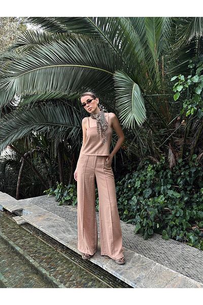 mydukkan.co Elvin Mink Linen Set - Hanging