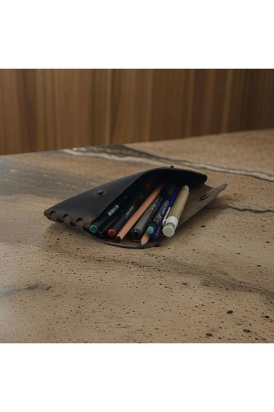 Mess collection Δερμάτινη θήκη για στυλό, Γνήσιο δέρμα Μικρή μολυβοθήκη – Θήκη για επαγγελματικά, γραφεία, σχολικά αξεσουάρ