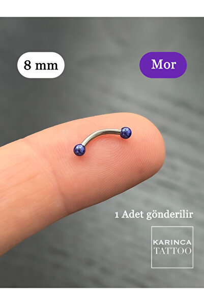 Karınca Piercing Renkli Toplu Cerrahi Çelik Tragus Helix Kulak Snug Rook Nipp...