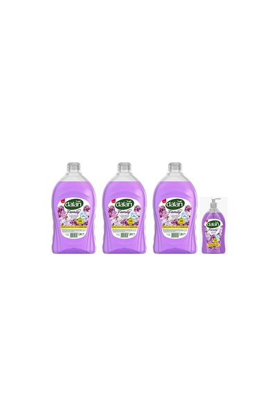 Dalan Family Lilac Bouquet - 1.5 Lt 3 Pieces 650 ml 1 Piece Liquid Soap