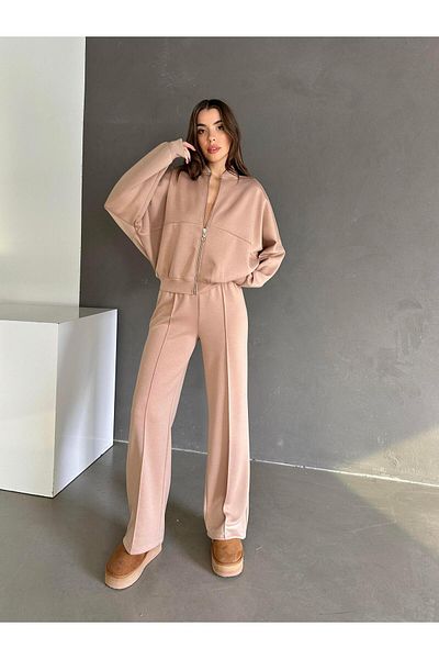 mydukkan.co Premium Modal Fabric - Mink Suit Set