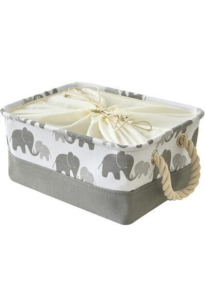 Arabest Toy Box with Handle and Drawstring for Kids Storage Basket, Great for...