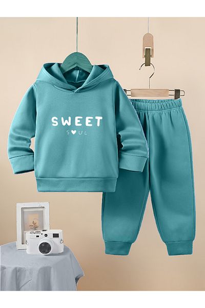 Let's Wear سويت سول بريميوم 3 للبنات Yarn - طقم سويت شيرت وسروال رياضي مدمج